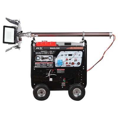 Saldatrice e generatore a motore 4 in 1, compressione dell'aria e illuminazione a LED
